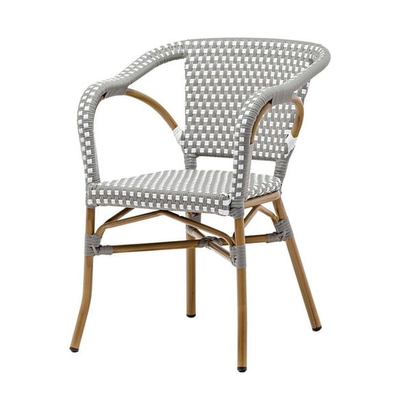 Сиво метално градинско кресло Oasis – Floriane Garden