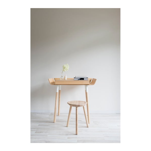 Табуретка от естествена масивна дървесина Naïve - EMKO-image-3