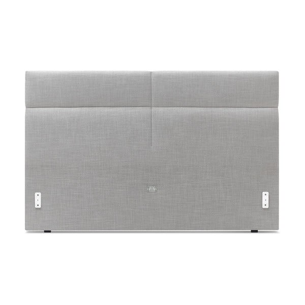 Светлосиво тапицирано двойно легло с решетка 160x200 cm Elyna - Bobochic Paris-image-3