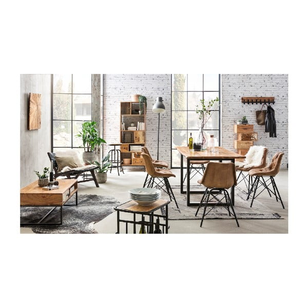 Стенна закачалка от акациева дървесина Finn - WOOX LIVING-image-2