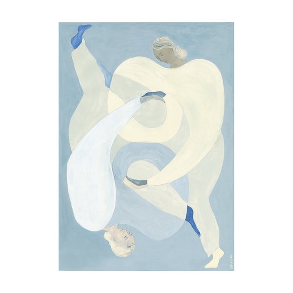 Постер 70x100 cm Hold You - Blue – Sofia Lind – The Poster Club