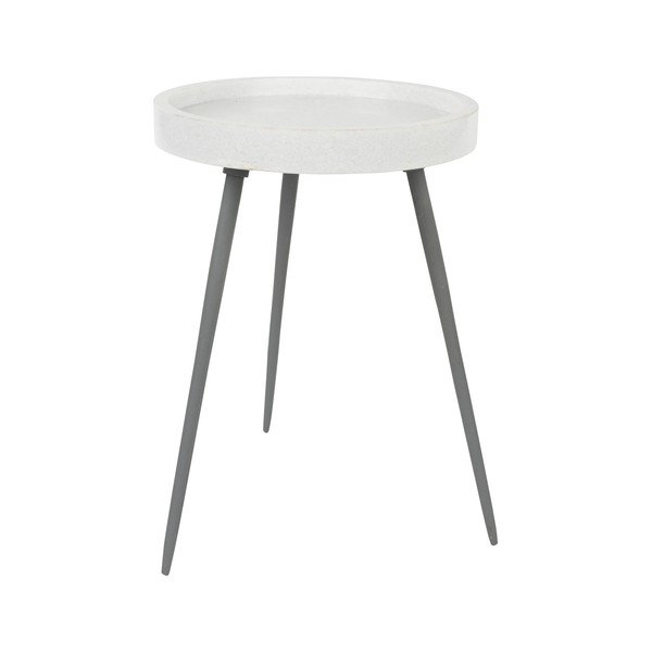 Кръгла странична масичка с мраморна плоча ø 33 cm Karrara – White Label