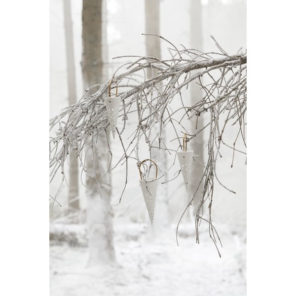 Бяла керамична висяща декорация Конус, височина 14,5 cm Nobili - Kähler Design-image-1