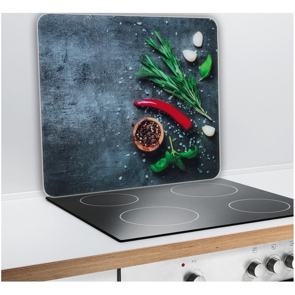 Капак за стена на готварска печка от закалено стъкло 50x56 cm Rosemary - Maximex-image-1