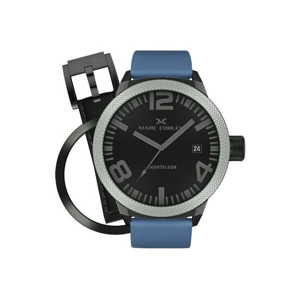 Pánské hodinky Marc Coblen s páskem a kroužkem navíc P45