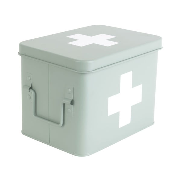 Метален шкаф за лекарства в ментовозелен цвят Медицина, ширина 21,5 cm - PT LIVING