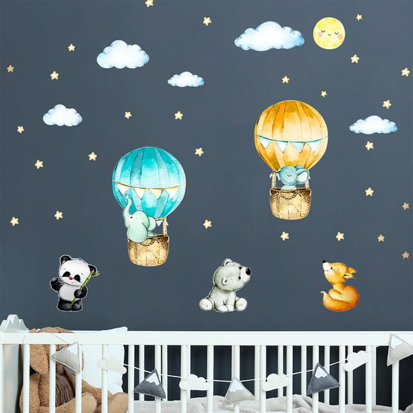 Детски стикери за стена Балони и звезди - Ambiance