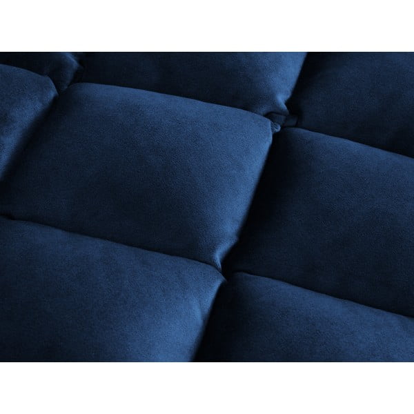 Тъмносиня табуретка с кадифена повърхност Flandrin - Interieurs 86-image-1