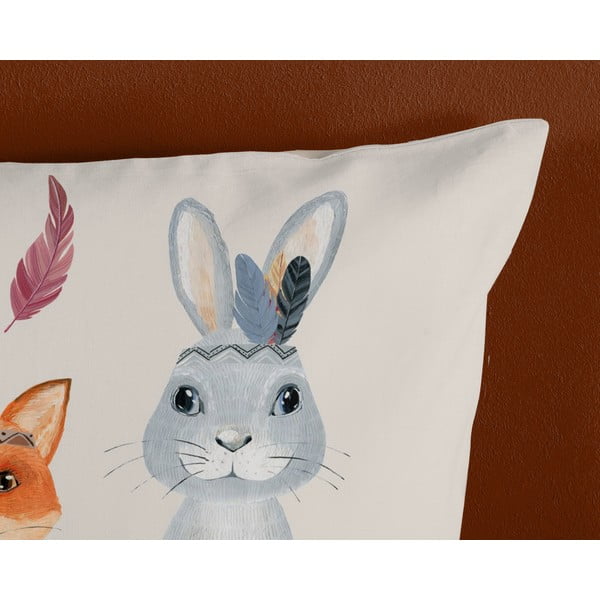 Кафяво-бежово единично  памучно детско спално бельо 140x200 cm Rave – Good Morning-image-3