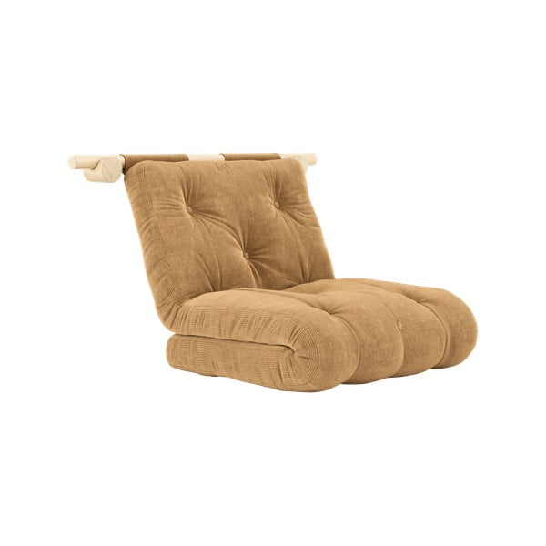 Светлокафяво кресло от рипсено кадифе Hooked – Karup Design