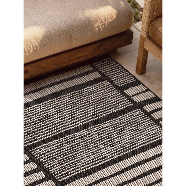 Черен/кремав килим за открито и закрито 200x300 cm Haringey Allington – Ted Baker-image-3