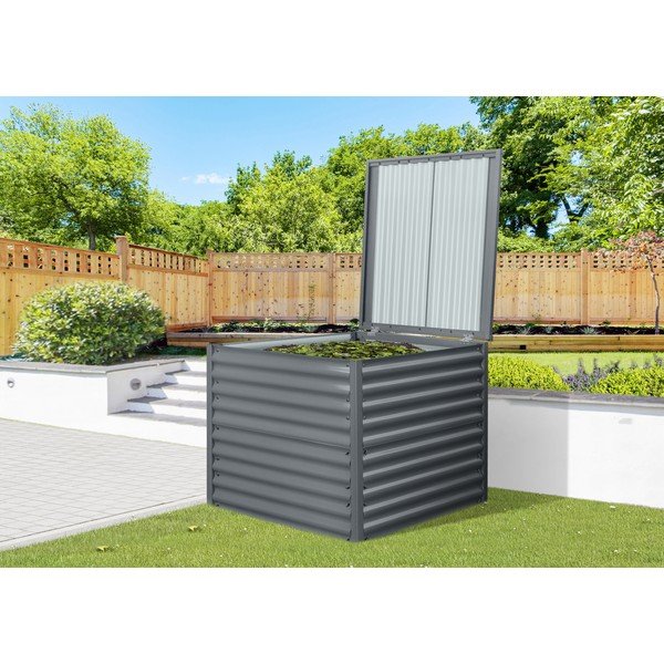 Тъмносив компостер 820 l Premium – Rojaplast-image-1