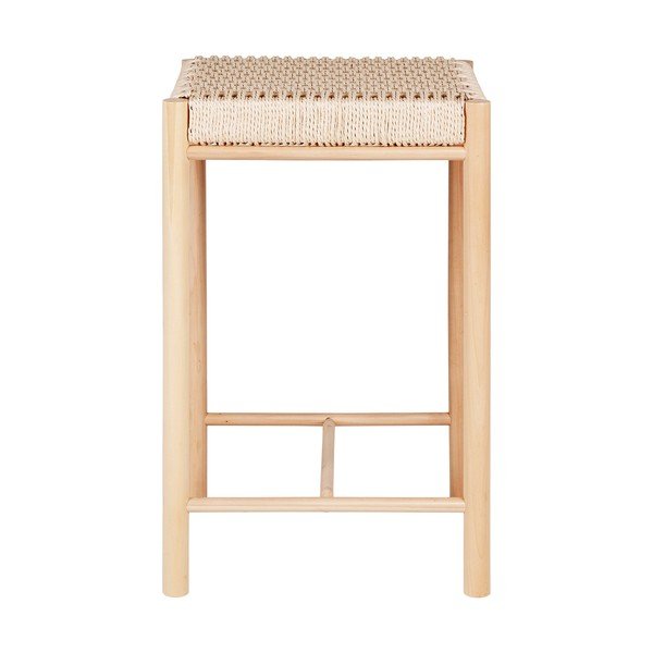 Бар стол от тополова дървесина в естествен цвят 66,5 cm Abano - House Nordic-image-3