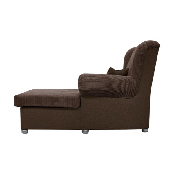 Тъмнокафяв шезлонг от рипсено кадифе Lord – Ropez-image-3