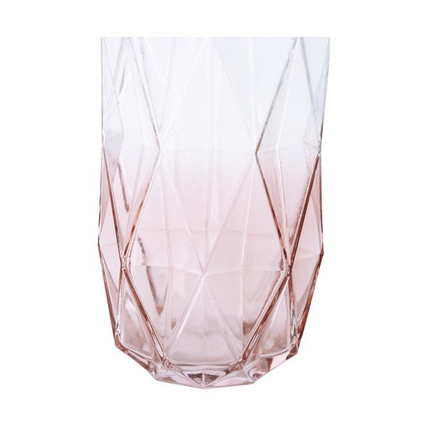 Розова стъклена ваза (височина 28 cm) Brice – Premier Housewares-image-1
