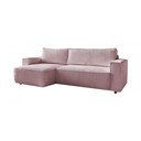 Розов велурен разтегателен диван Nihad - Bobochic Paris