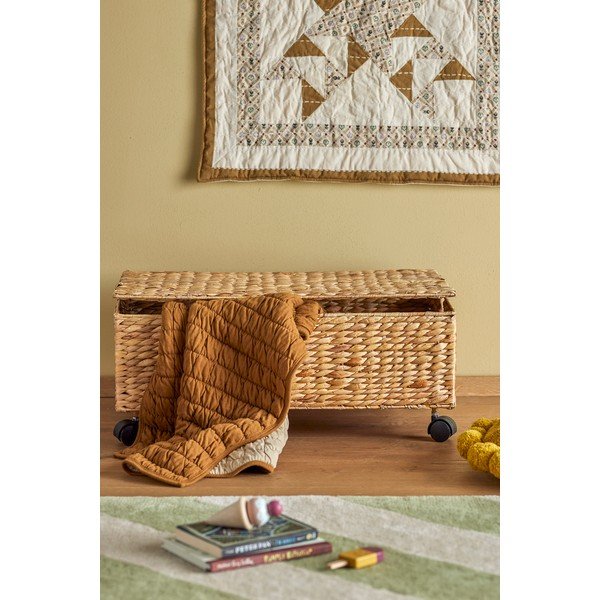 Детска кутия за съхранение от воден зюмбюл в естествен цвят 63x40x26 cm Nelas – Bloomingville Mini-image-1