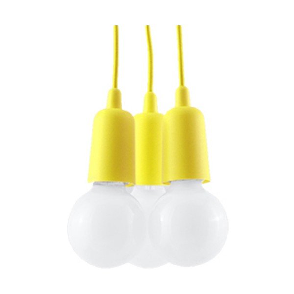 Жълто висящо осветително тяло ø 15 cm Rene – Sollux-image-2