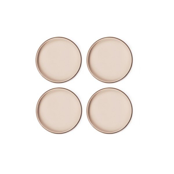 Бежови глинени чинии в комплект 4 бр. ø 22 cm Terra Rondo – Bonami Selection-image-3
