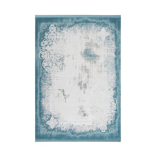 Modrý koberec Kayoom Splendid, 80 x 300 cm