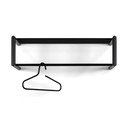 Черна метална стенна закачалка с рафт 80 cm Smooth – Spinder Design