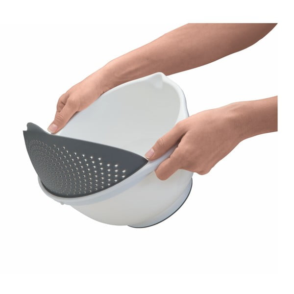 Бяла купа с цедка 2в1 , Ø 28 cm - Metaltex-image-1