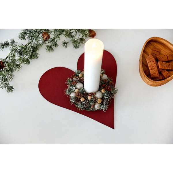 Подложка за хранене от еко кожа 30x30 cm Heart Nupo – LIND DNA-image-2