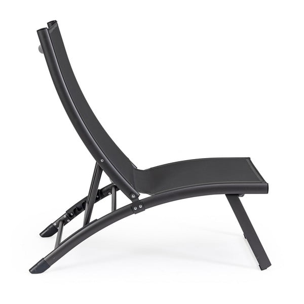 Антрацитен градински шезлонг метален Taylor – Bizzotto-image-2