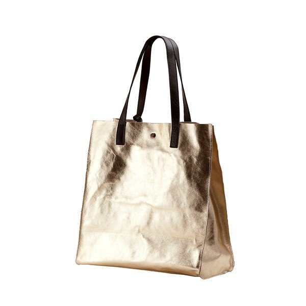 Kabelka zlaté barvy z pravé kůže Andrea Cardone Amy-image-3