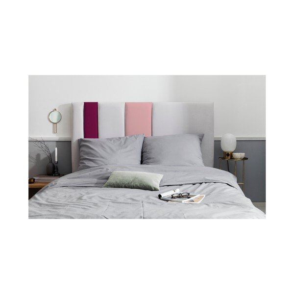 Сива и розова табла за глава Dahlia, 120 x 140 cm - Mazzini Sofas-image-4