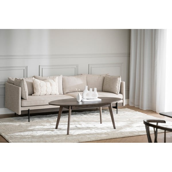 Тъмнокафява масичка за кафе от декор от дъб  65x130 cm Yumi – Rowico-image-1