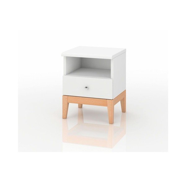 Нощно шкафче от масивна борова дървесина SKANDICA Livia 1S Plus - Skandica-image-2