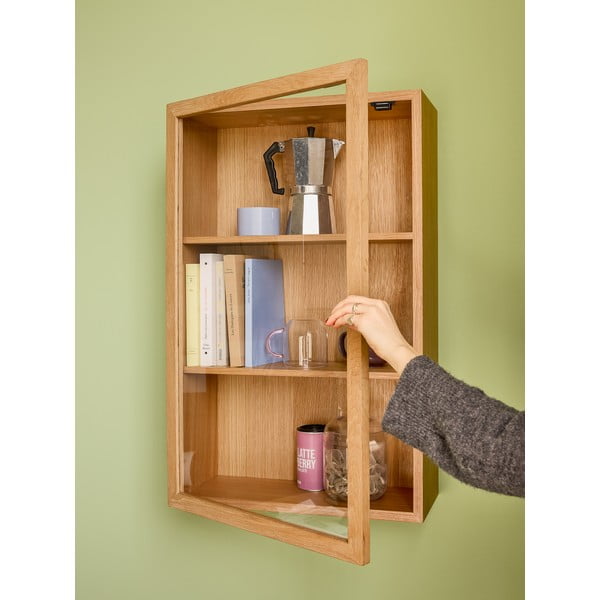 Висяща витрина от декор от дъб в естествен цвят 50x80 cm Panorama – Hübsch-image-4