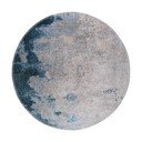 Синьо-сив миещ се кръгъл килим ø 120 cm - Vitaus