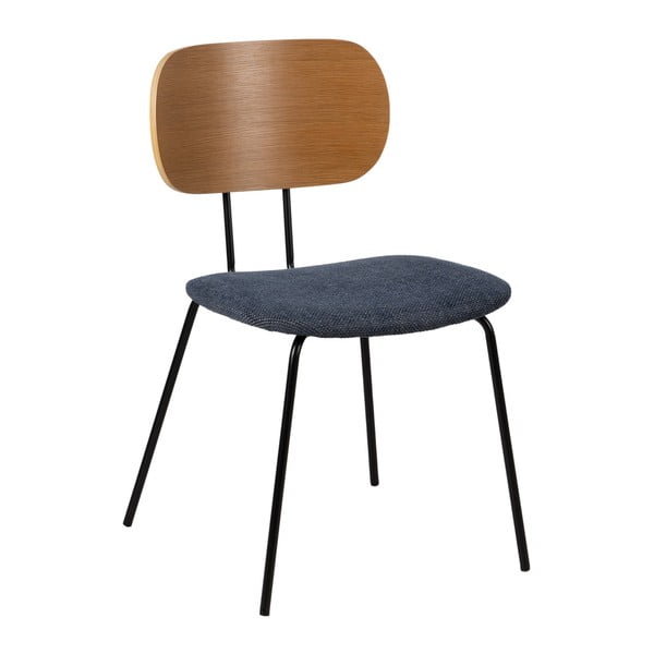 Трапезни столове в син и естествен цвят в комплект от 4 броя Cleo - Ixia