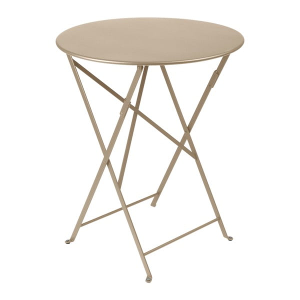 Béžový zahradní stolek Fermob Bistro, ⌀ 60 cm