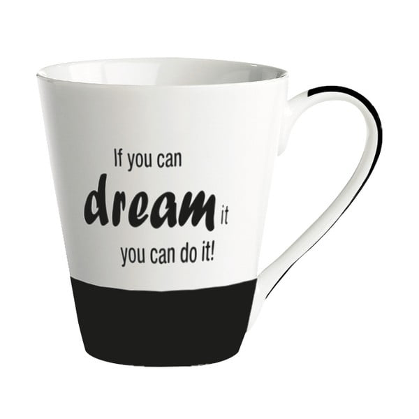 Porcelánový hrnek KJ Collection If You Can Dream It You Can Do It, 300 ml
