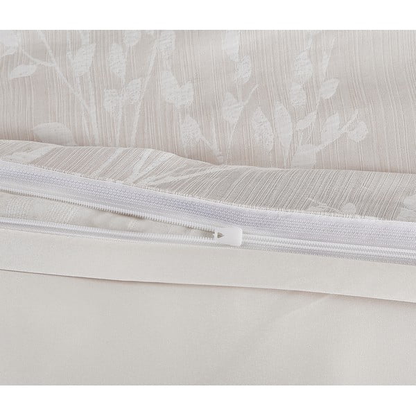 Бежово единично  спално бельо от жакард 140x200 cm Boston – My House-image-3