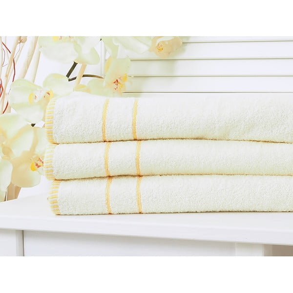 Кърпа в жълто и кремаво 50x90 cm - B.E.S.-image-1