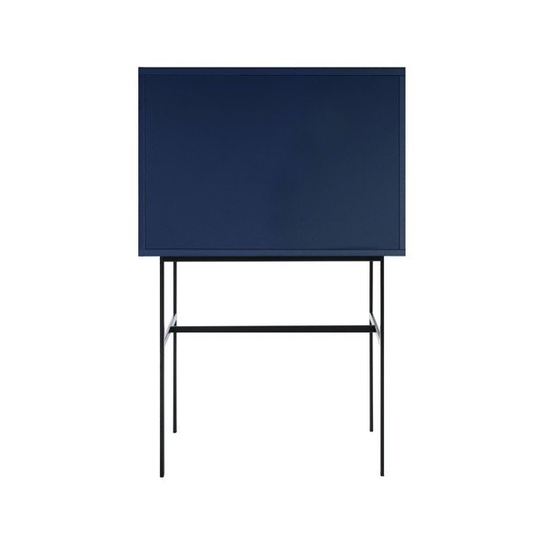 Тъмносиня витрина с плъзгащи се врати 70x109x40 cm Lekko – noo.ma-image-4