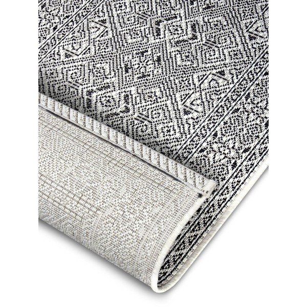 Черно-бежов килим на открито , 70 x 140 cm Cuadrado - NORTHRUGS-image-3