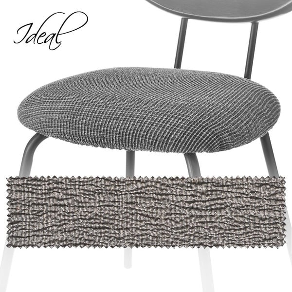 Сиво ластично покривало за стол Ideal – Casa Selección-image-3