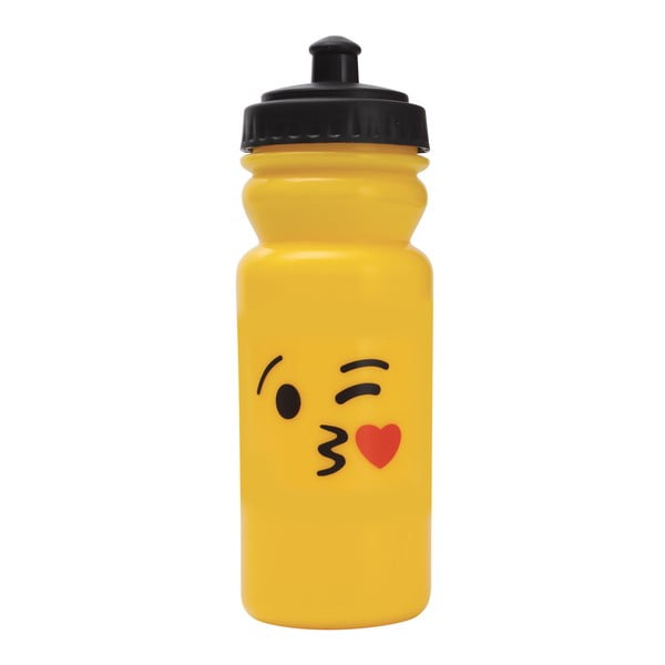 Sportovní lahev na vodu Bergner Emoticon Heart Kiss, 600 ml