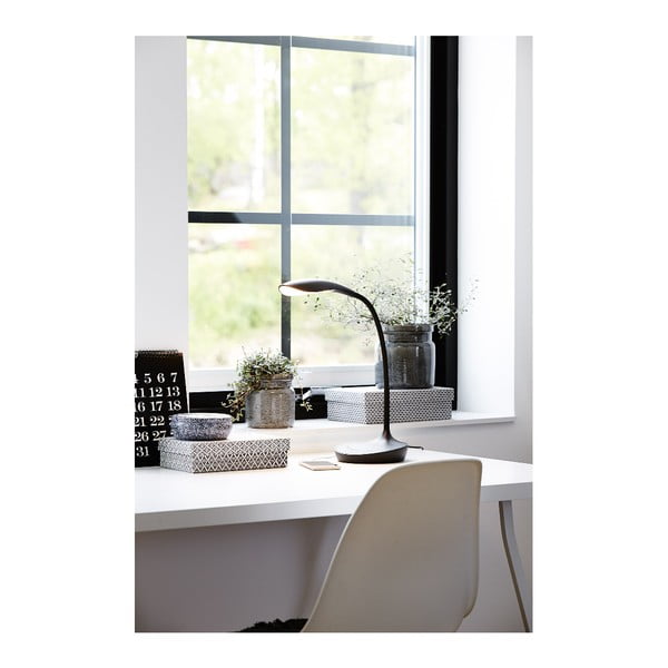 Черна настолна лампа с USB порт Swan - Markslöjd-image-3