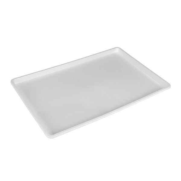 Бяла пластмасова тава Germatex, 45 x 31 cm - Metaltex