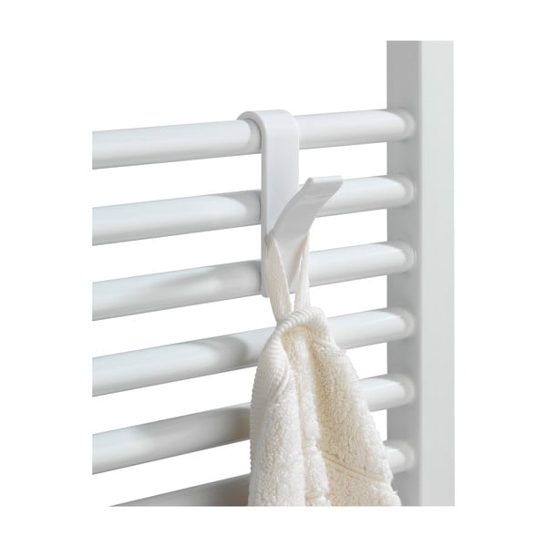 Комплект от 2 бели куки за кърпи - Wenko Radiator-image-4