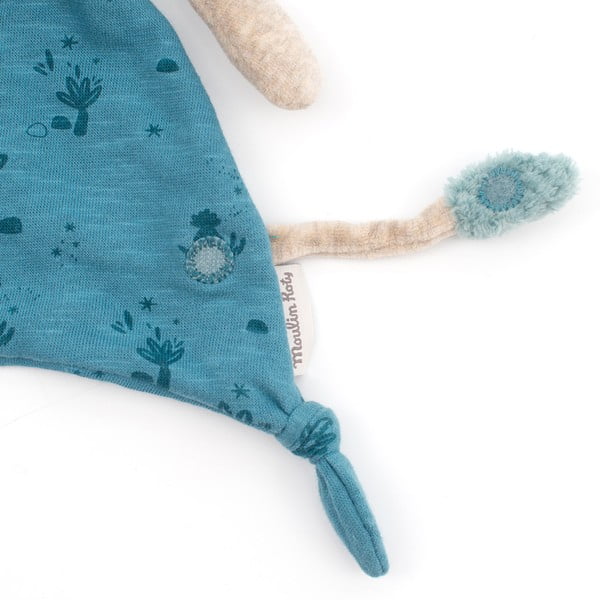 Синя подложка за спане Elephant - Moulin Roty-image-1