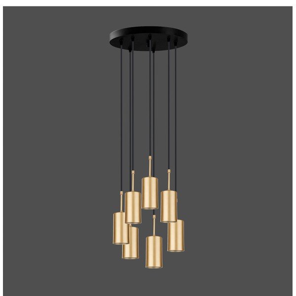 Висяща лампа в златист цвят, височина 120 cm Geo - Squid Lighting-image-1