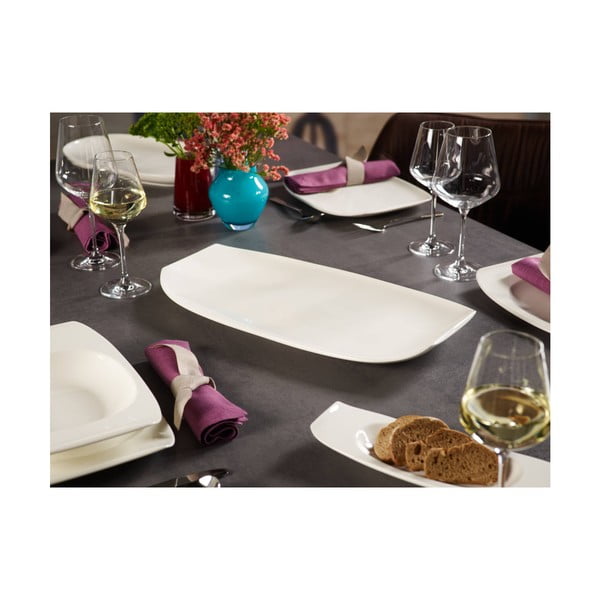 Бяла квадратна порцеланова чиния Villeroy & Boch , 50 x 25 cm Urban Nature - Villeroy&Boch-image-2