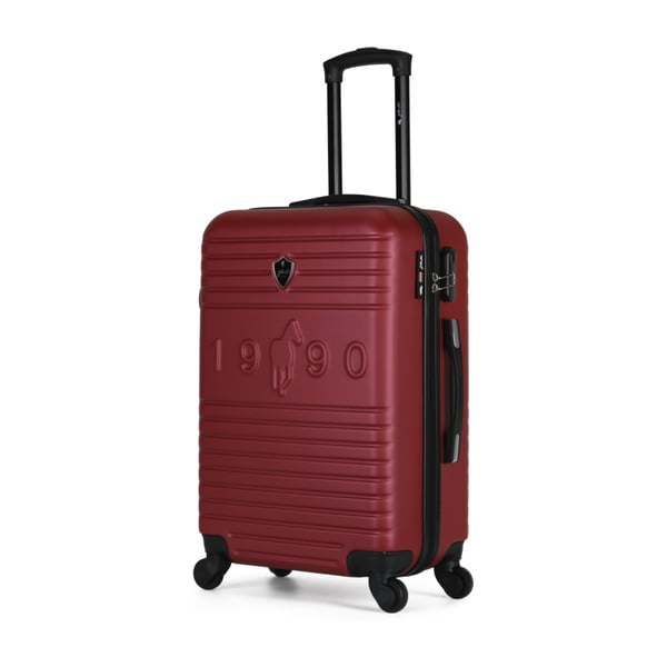 Tmavě vínový cestovní kufr na kolečkách GENTLEMAN FARMER Carro Valise Cabine, 36 l-image-4